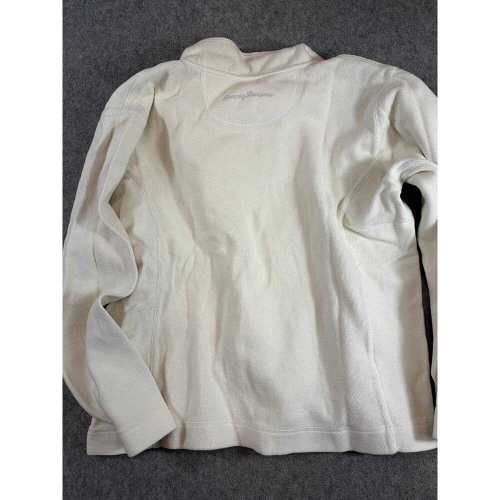 Green Bay Packers NFL Half Zip Pullover Sweatshirt Mens XL White Tommy Bahama - Picture 9 of 10